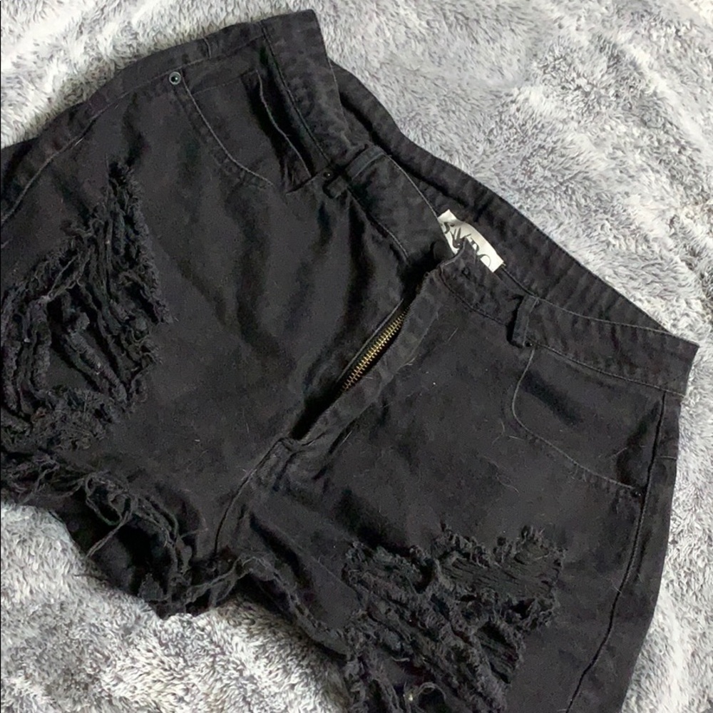 Sabo Skirt Black Denim Shorts